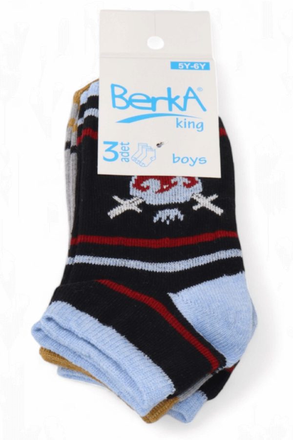 b588a8a139844524b8c7588acabe48d5.jpg Erkek 3 Lü Patik Çocuk Çorap (5-6 Yaş) 9409-15