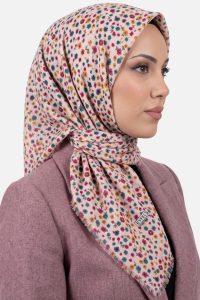 Desenli Flamlı Eşarp 6501-5