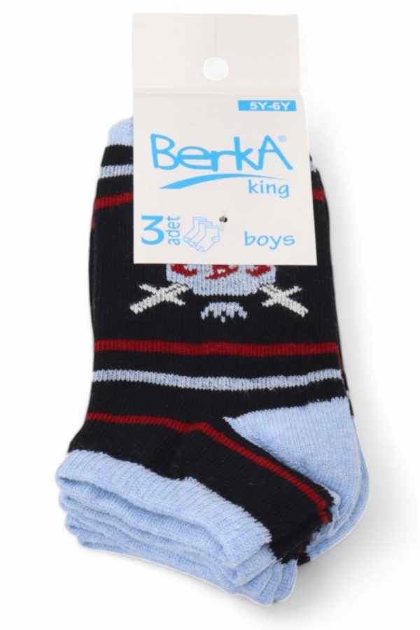 bddf55dde34a46acbc63d7db32eb3173.jpg Erkek 3 Lü Patik Çocuk Çorap (5-6 Yaş) 9409-16