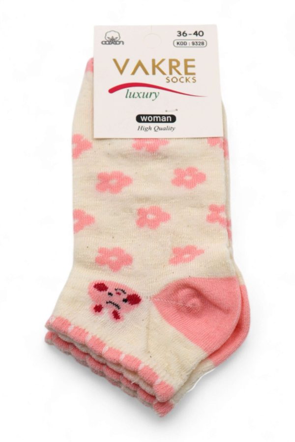 c63b56a40f5b40f380b238bacbe98484.jpg Vakre Socks Bayan Patik Çorap (36-40) 9001-2
