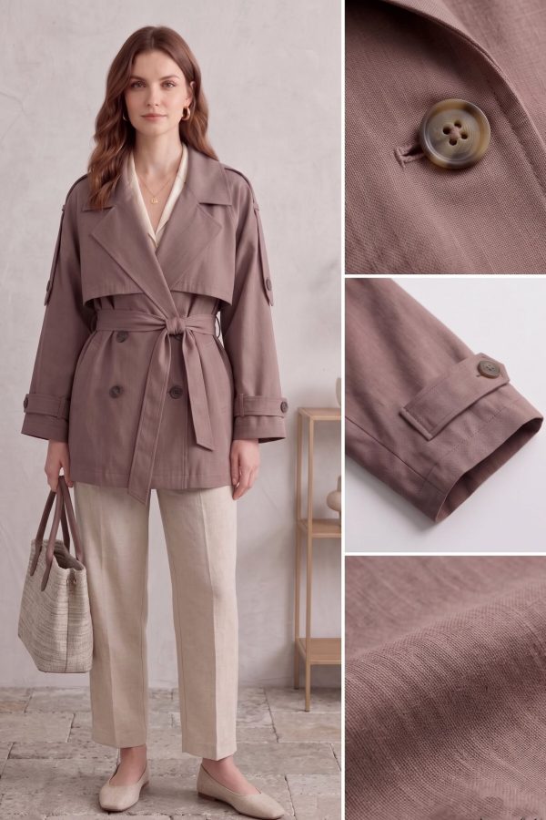 e383c067856f430bb1493eeff1312969.jpg Astarlı Oversize Kısa Trençkot 20125-5