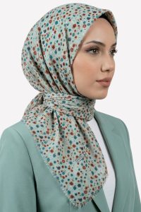 Desenli Flamlı Eşarp 6501-7