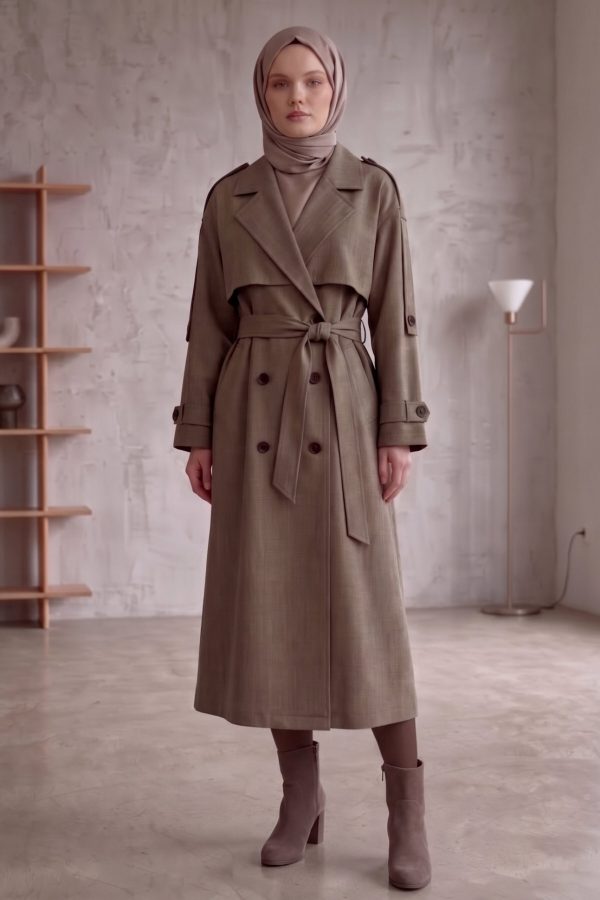e7b998c728ee473db8bf9a689b49d758.jpg Astarlı Oversize Uzun Trençkot 20124-3