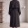 Astarlı Oversize Uzun Trençkot 20124-1
