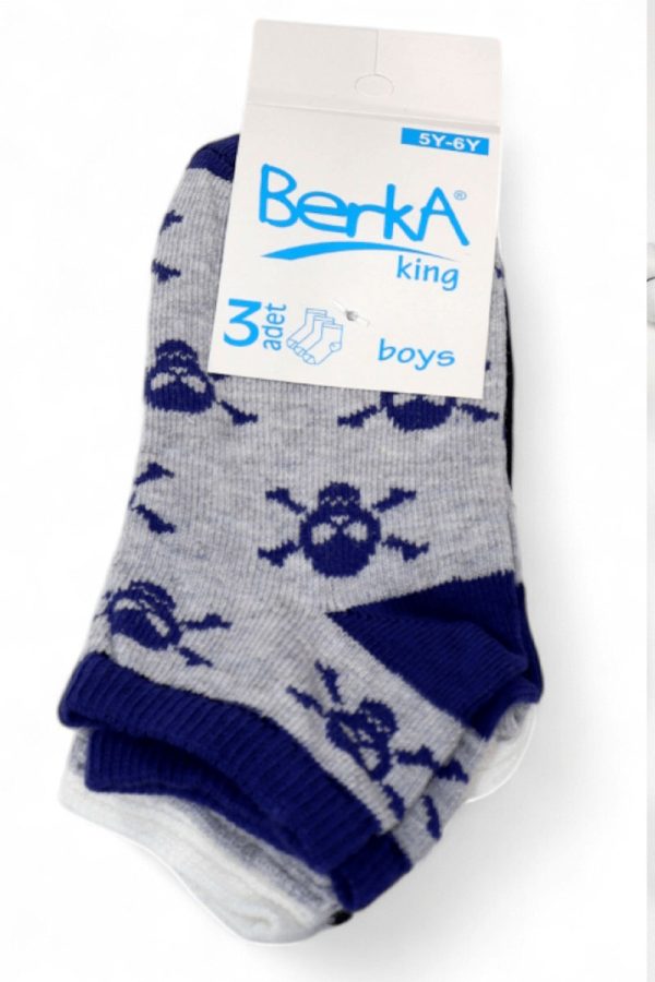 f3c026ee19a24a83b8f217014e0a538f.jpg Erkek 3 Lü Patik Çocuk Çorap (5-6 Yaş) 9409-10